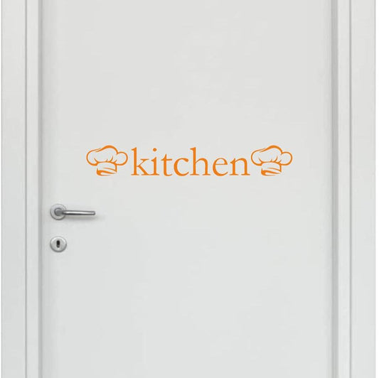 Adesivi per cucina chef porta ingresso home arredamento stickers casa COD.I0006 a €13.99 solo da DualColorStampe