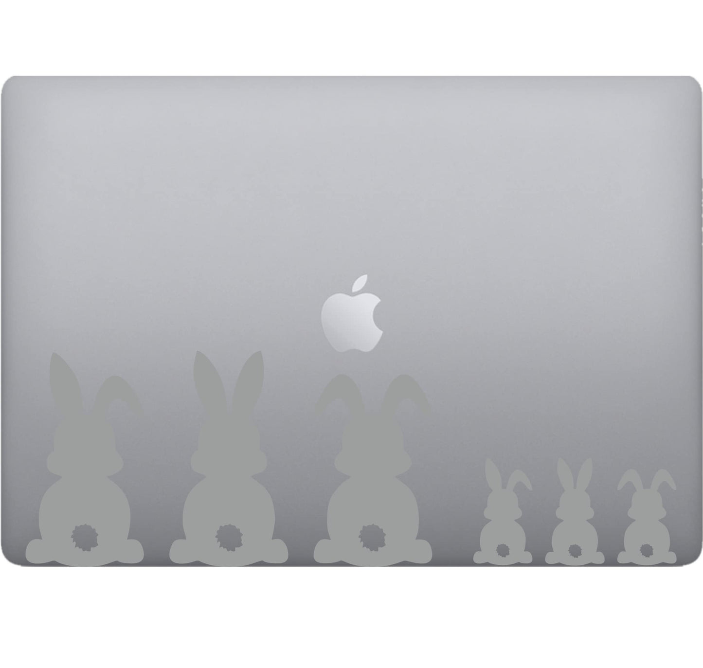 Adesivo CONIGLI-RABBITS decalcomania vinile tablet computer , macbook , decalcomania arte mela -Vinile colore a scelta COD.P00054 a €10.99 solo da DualColorStampe