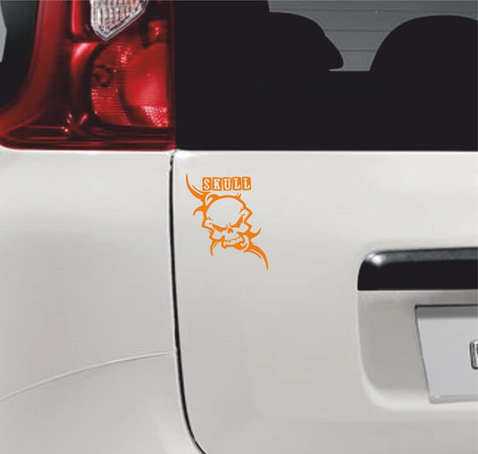 Adesivo TESCHIO SKULL CRANIO DX-SX-Fuoristrada 4X4 Fiancate Cofano Offroad Adesivi Stickers Fiancate AUT Decal -Vinile colore a scelta COD.0081 a €12.99 solo da DualColorStampe