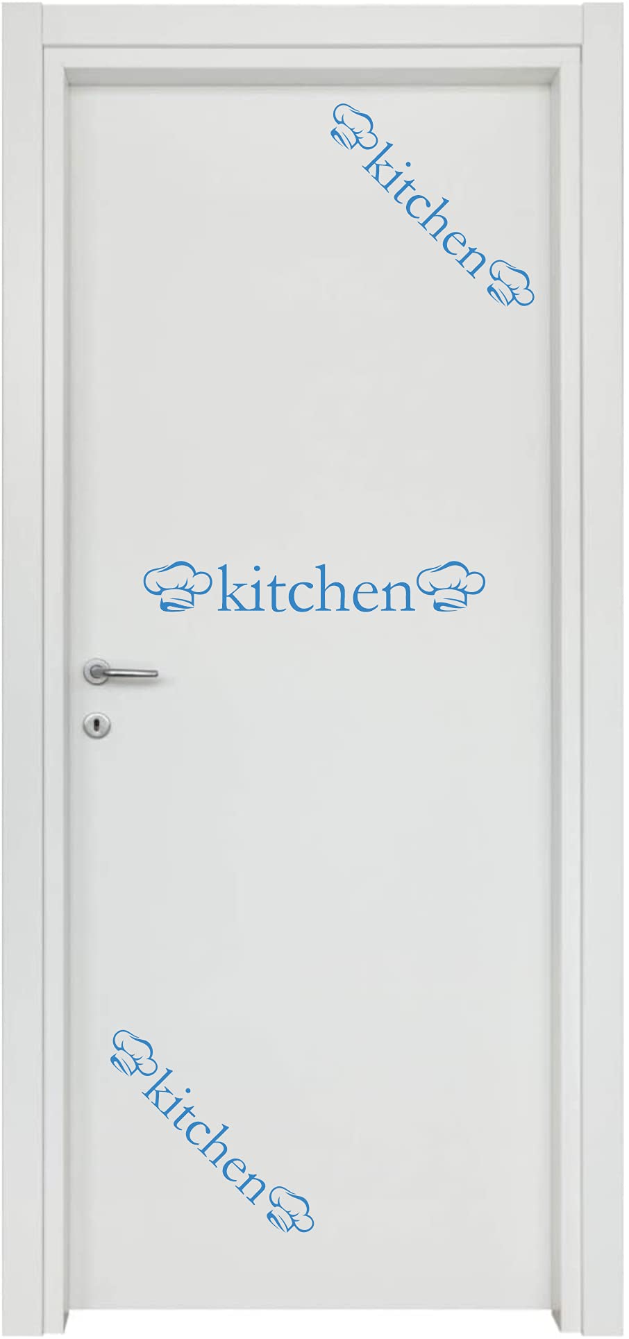 Adesivi per cucina chef porta ingresso home arredamento stickers casa COD.I0006 a €13.99 solo da DualColorStampe