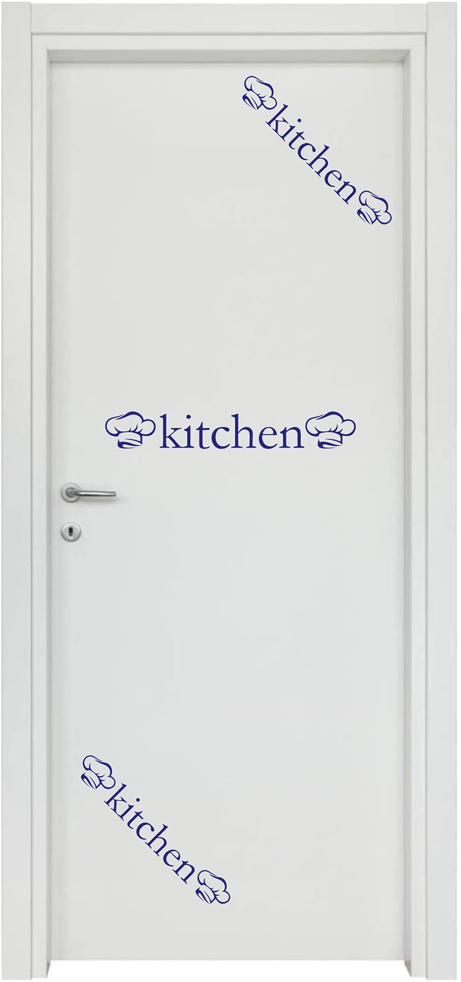 Adesivi per cucina chef porta ingresso home arredamento stickers casa COD.I0006 a €13.99 solo da DualColorStampe