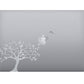 Adesivo albero uccellini Laptop Sticker Decalcomania Vinile Tablet Vinile adesivo macbook decalcomania arte mela -Vinile colore a scelta COD.P0048 a €10.99 solo da DualColorStampe