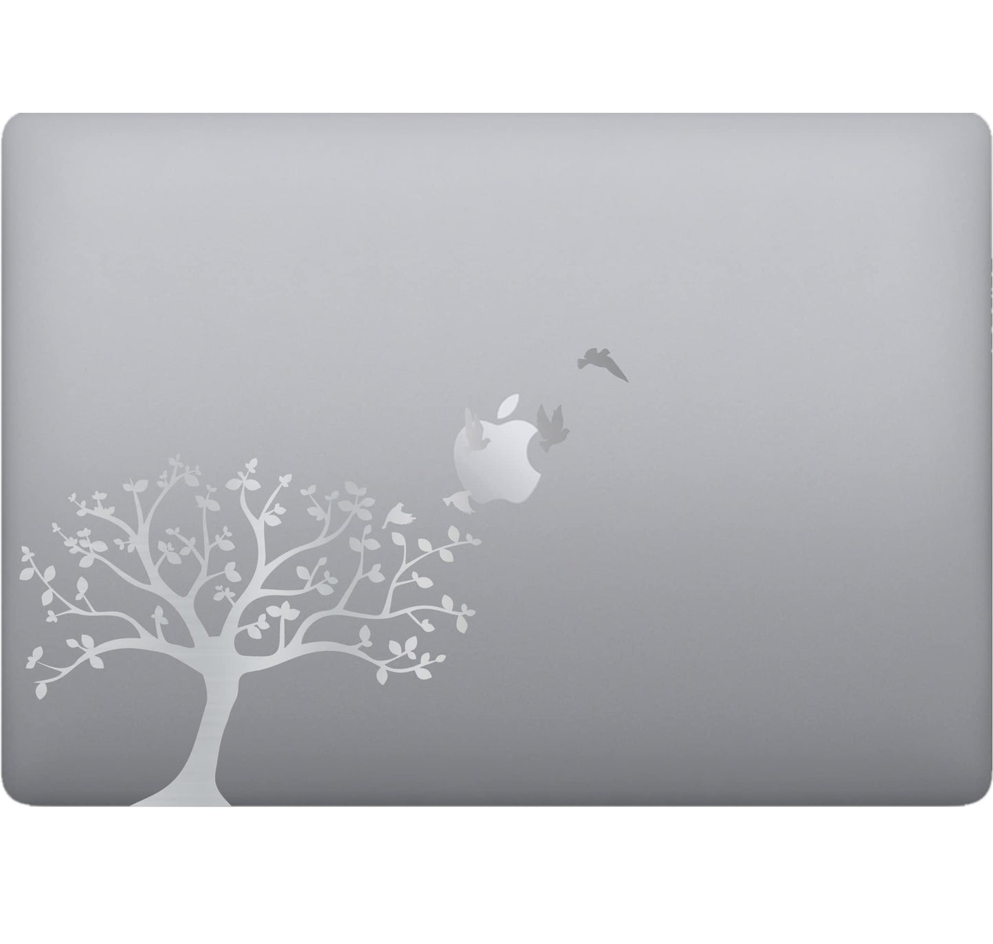 Adesivo albero uccellini Laptop Sticker Decalcomania Vinile Tablet Vinile adesivo macbook decalcomania arte mela -Vinile colore a scelta COD.P0048 a €10.99 solo da DualColorStampe