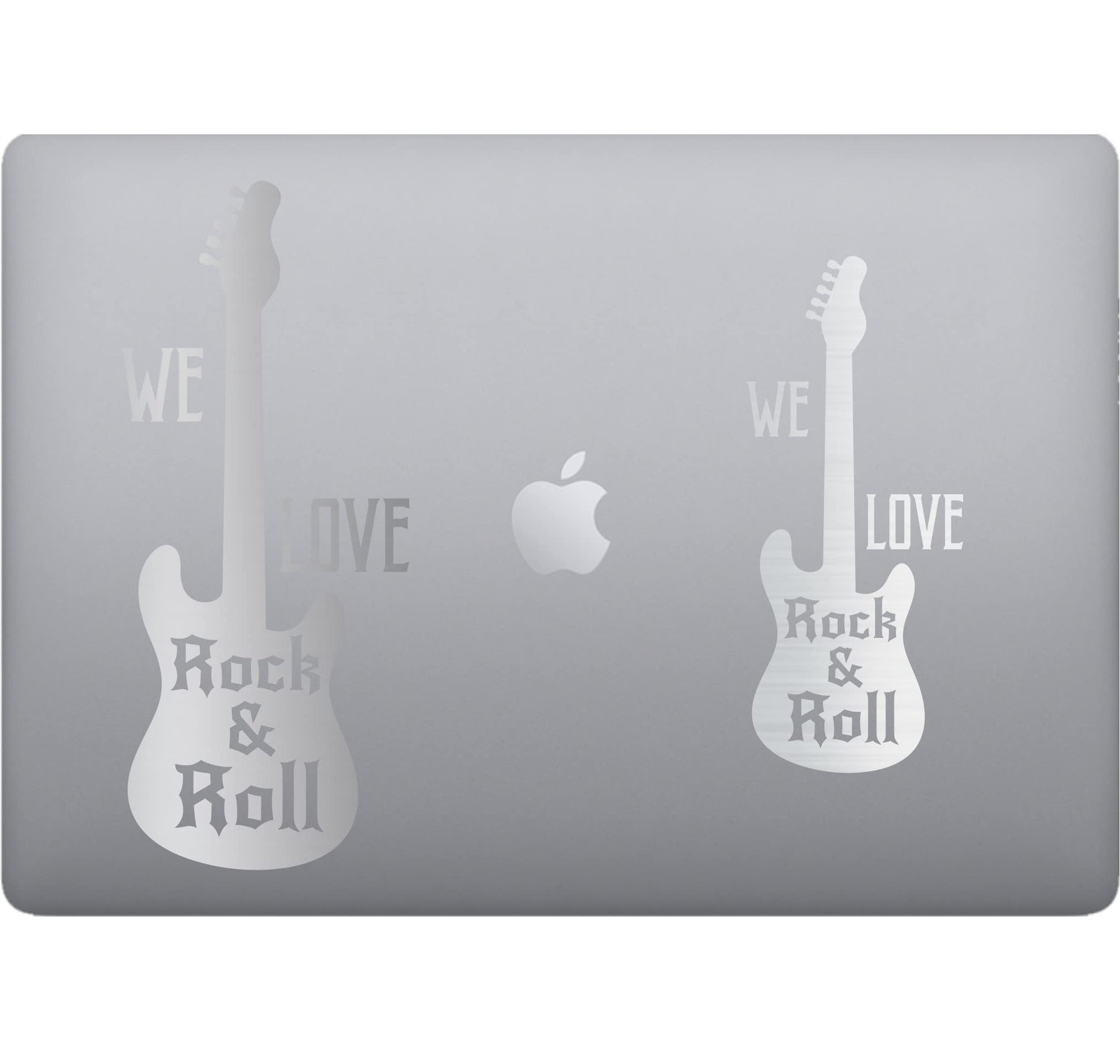 Adesivo Rock GUITAR-CHITARRA decalcomania vinile tablet computer , macbook , decalcomania arte mela -Vinile colore a scelta COD.P0059 a €10.99 solo da DualColorStampe