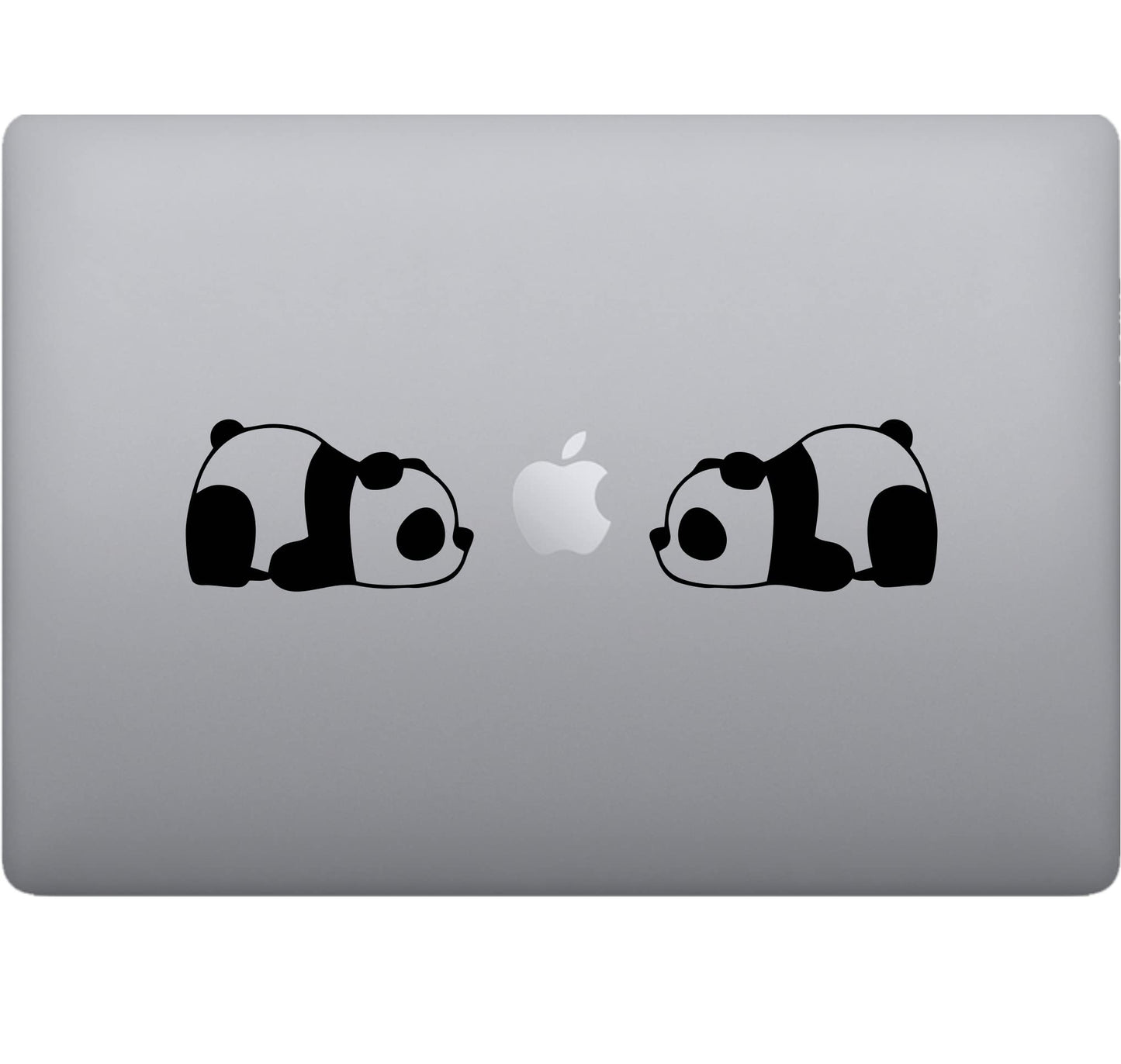 Adesivi panda- per pc computer tablet(4 pz) Laptop Sticker Decalcomania decalcomania arte mela -Vinile colore a scelta COD.P0025 a €9.99 solo da DualColorStampe