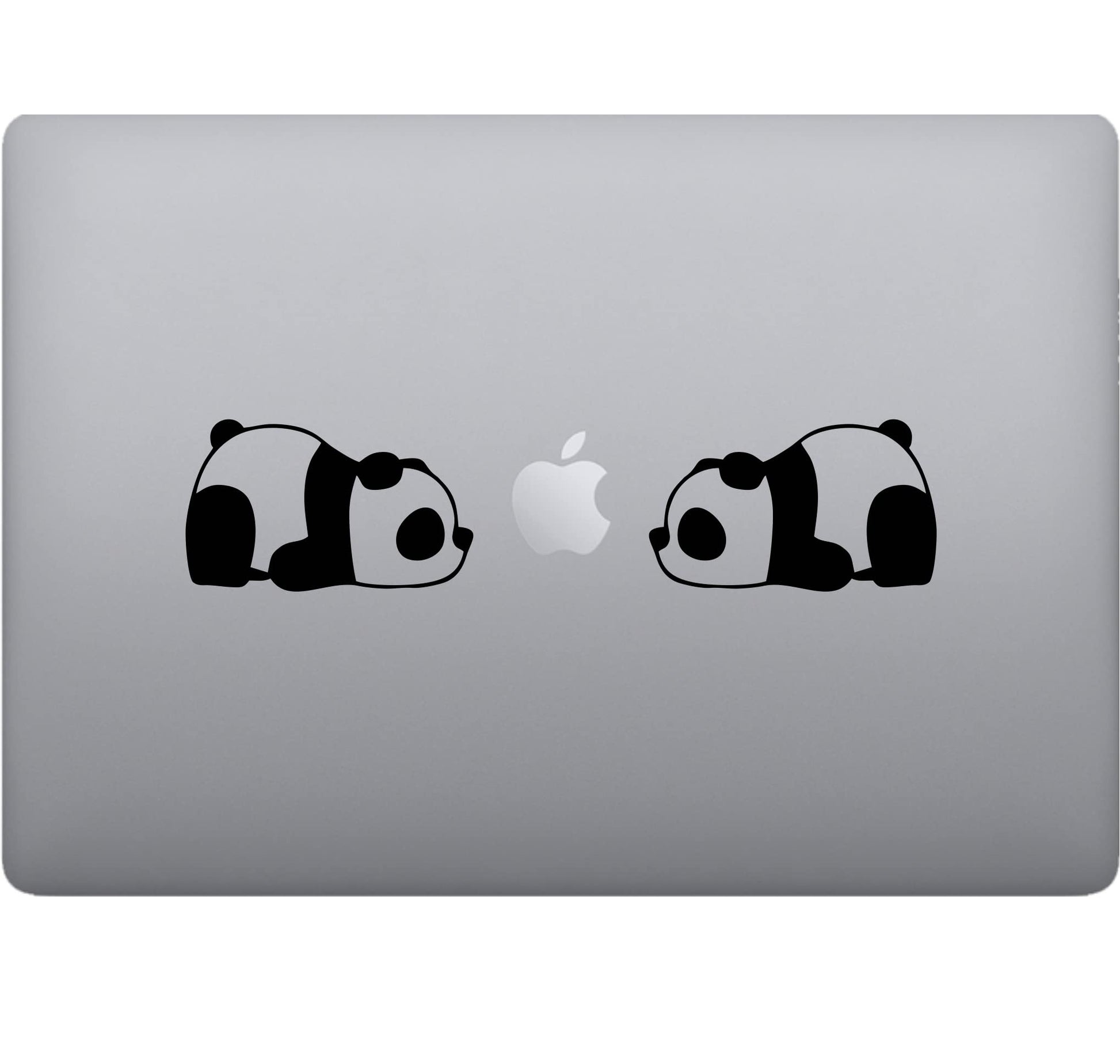 Adesivi panda- per pc computer tablet(4 pz) Laptop Sticker Decalcomania decalcomania arte mela -Vinile colore a scelta COD.P0025 a €9.99 solo da DualColorStampe