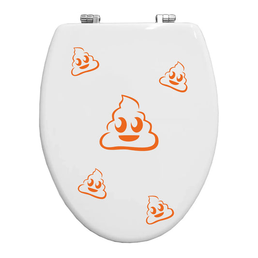 Adesivi Toilette WC CACCA Divertenti Sticker Simpatici Per Coperchio Del WC Per Bagno Wc Decor -Colore a scelta COD.I0065 a €10.99 solo da DualColorStampe