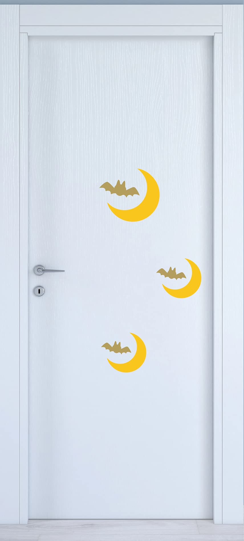 Adesivo LUNA PIPISTRELLO Decalcomanie Adesivi per Porte Finestra Vinile Adesivi Murali Cameretta Per Bambini regalo Casa COD.I0040 a €10.99 solo da DualColorStampe