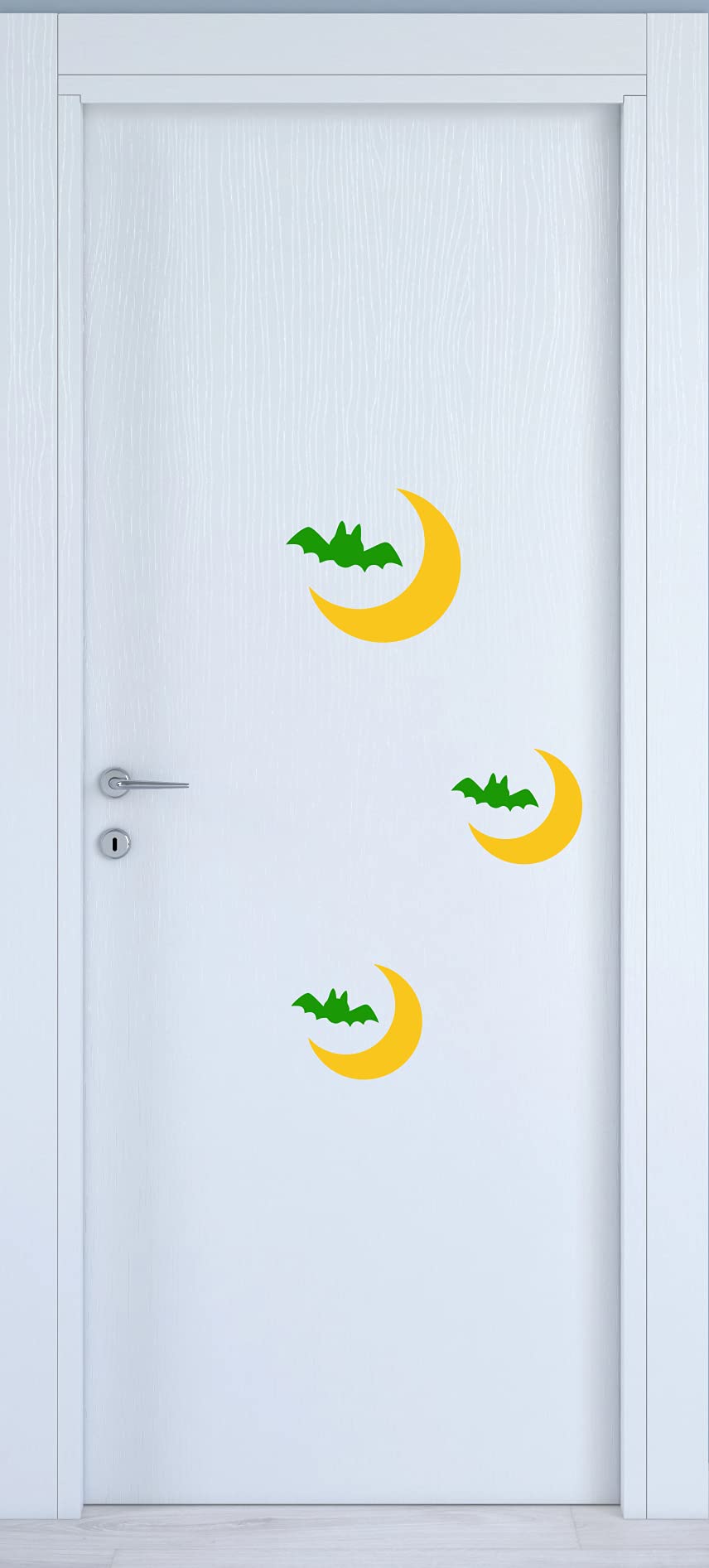 Adesivo LUNA PIPISTRELLO Decalcomanie Adesivi per Porte Finestra Vinile Adesivi Murali Cameretta Per Bambini regalo Casa COD.I0040 a €10.99 solo da DualColorStampe