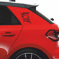 Adesivo TESCHIO SKULL CRANIO DX-SX-Fuoristrada 4X4 Fiancate Cofano Offroad Adesivi Stickers Fiancate AUT Decal -Vinile colore a scelta COD.0081 a €12.99 solo da DualColorStampe