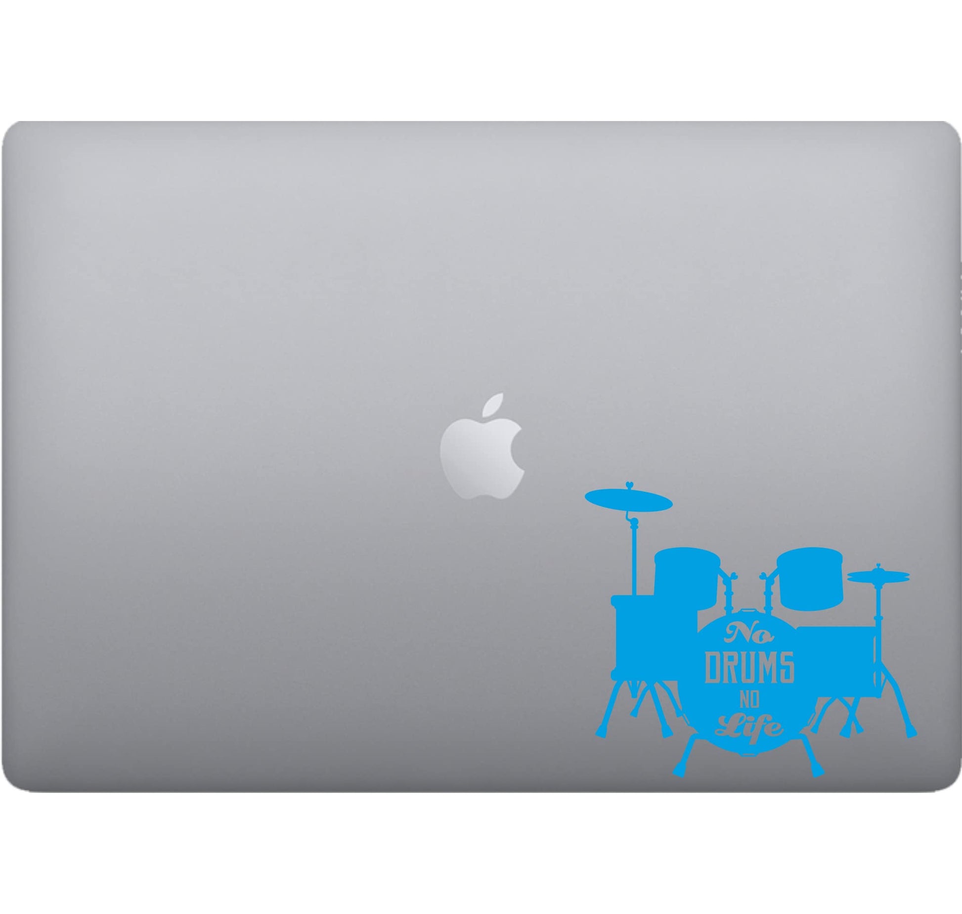 Adesivo BATTERIA DRUMS decalcomania vinile tablet computer , macbook , decalcomania arte mela -Vinile colore a scelta COD.P0060 a €10.99 solo da DualColorStampe