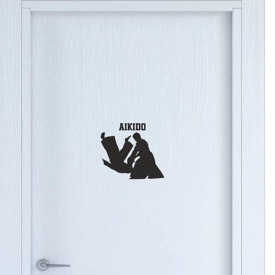 Adesivo AIKIDO stickers Adesivi porta camera finestra Oggettistica Per La Casa aikido accessori kimono sport Vinile Adesivi Rimovibili -COD.I0096 a €9.99 solo da DualColorStampe