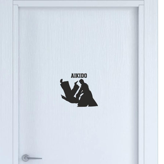 Adesivo AIKIDO stickers Adesivi porta camera finestra Oggettistica Per La Casa aikido accessori kimono sport Vinile Adesivi Rimovibili -COD.I0096 a €9.99 solo da DualColorStampe