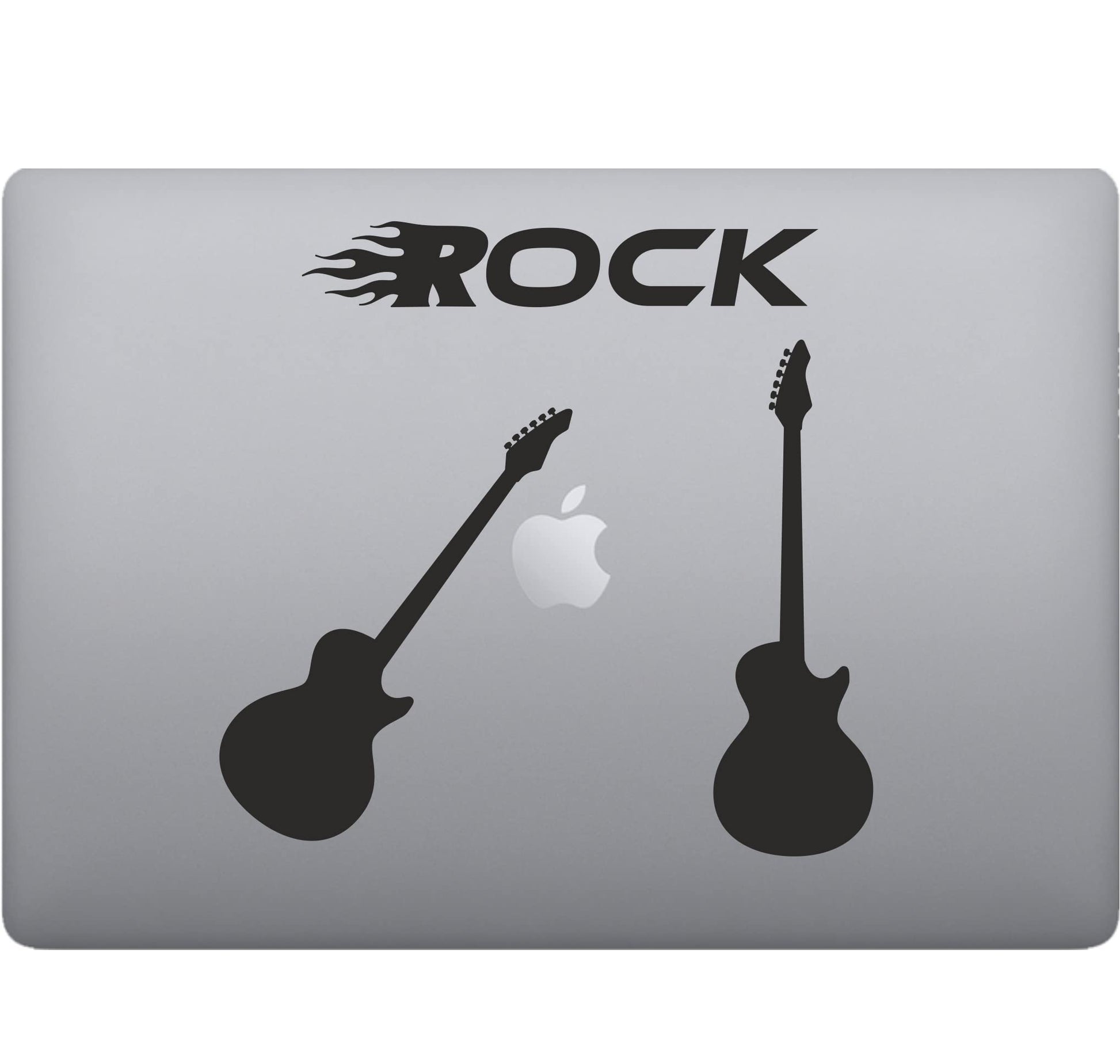 Adesivo Rock GUITAR-CHITARRA decalcomania vinile tablet computer , macbook , decalcomania arte mela -Vinile colore a scelta COD.P0058 a €10.99 solo da DualColorStampe