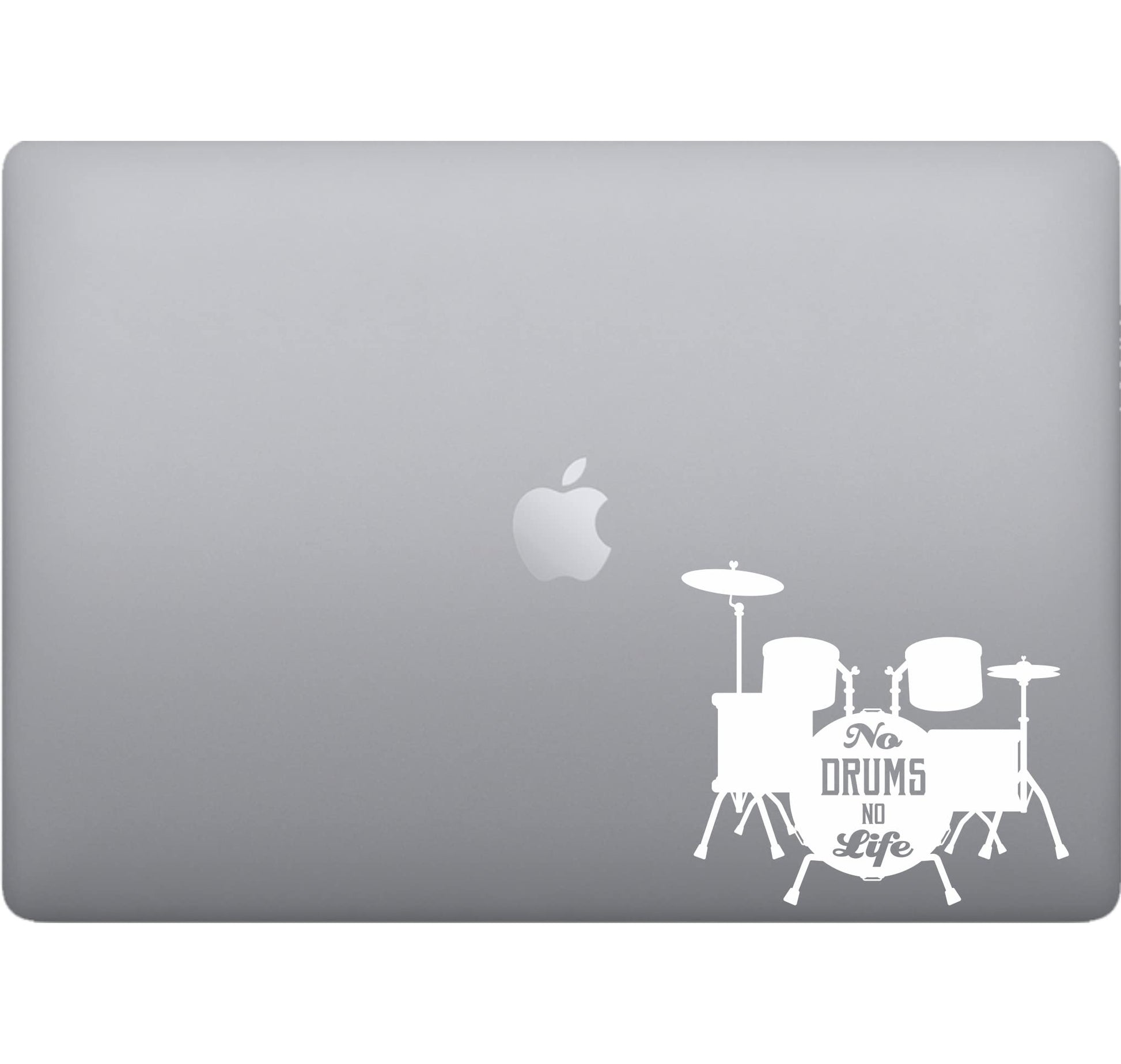 Adesivo BATTERIA DRUMS decalcomania vinile tablet computer , macbook , decalcomania arte mela -Vinile colore a scelta COD.P0060 a €10.99 solo da DualColorStampe