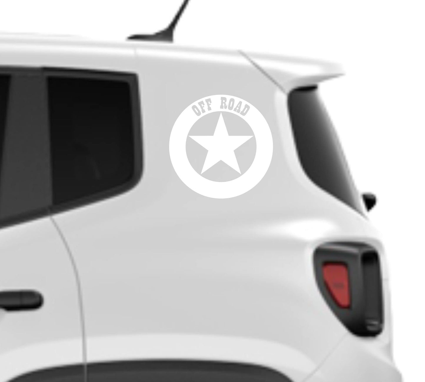 DualColorStampe Adesivi compatibili con JEEP RENEGADE fiancata laterale Off Road stella militare Adesivi Stickers Auto Decal accessori auto decorazione -COD.0292 a €15.99 solo da DualColorStampe