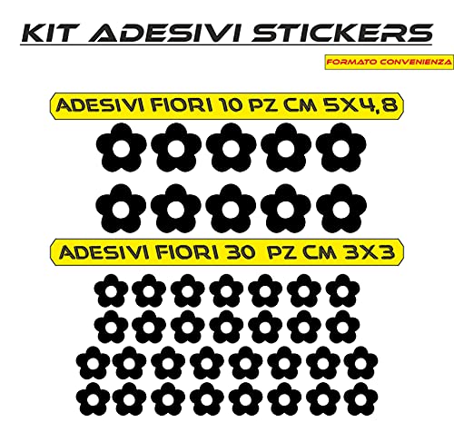 Adesivo -FIORI CASCO DONNA- decorazione per scooter casco auto moto stickers COD.C0022 a €9.99 solo da DualColorStampe