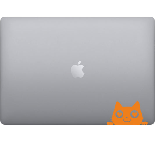 Adesivi gattino love Laptop Sticker Decalcomania Vinile Tablet Art Graphic Laptop Vinile adesivo macbook decalcomania arte mela -Vinile colore a scelta COD.P0045 a €9.99 solo da DualColorStampe