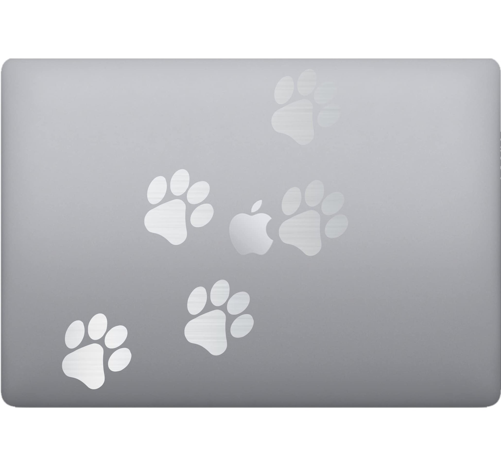 Adesivo impronte cane-gatto per pc computer tablet(4 pz) Laptop Sticker Decalcomania decalcomania arte mela -Vinile colore a scelta COD.P0022 a €9.99 solo da DualColorStampe