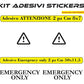 Adesivo EMERGENCY ONLY/SOLO EMERGENZA stickers per porte di sicurezza COD.I0020 a €9.99 solo da DualColorStampe