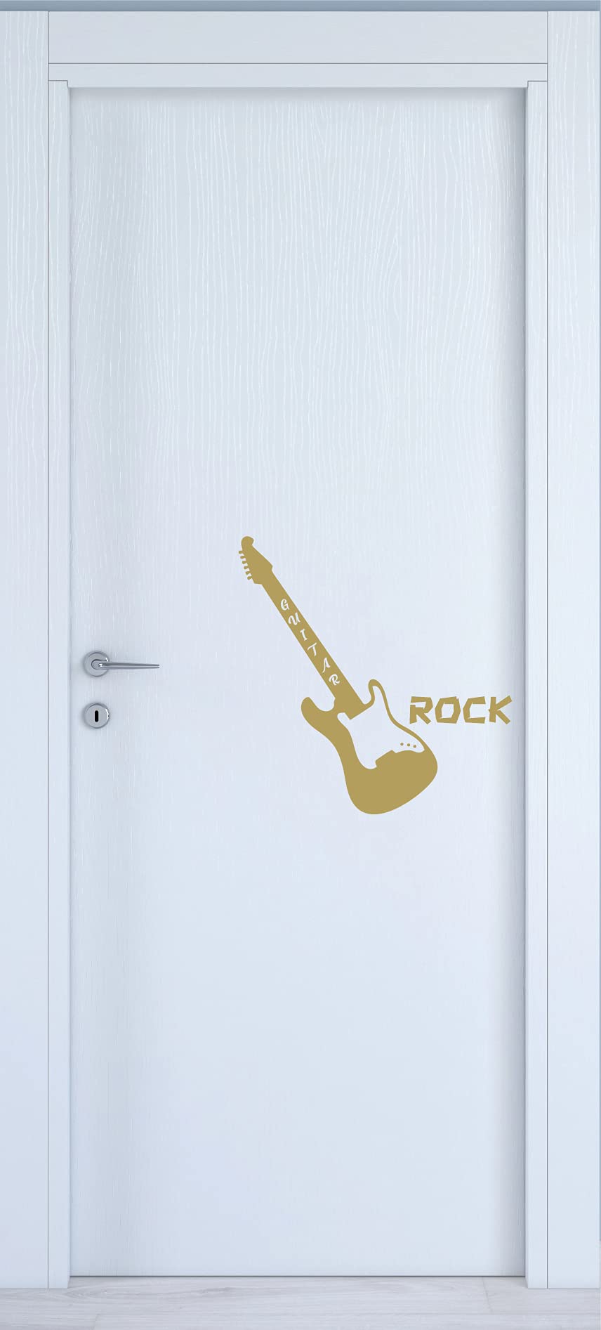 Adesivo Chitarra per porta camera vetro finestra armadio stickers guitar COD.I0035 a €9.99 solo da DualColorStampe