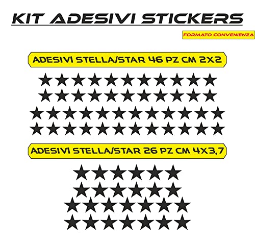 Adesivi casco moto bici stella star accessori moto tuning personalizzato unisex COD.C0007 a €10.99 solo da DualColorStampe