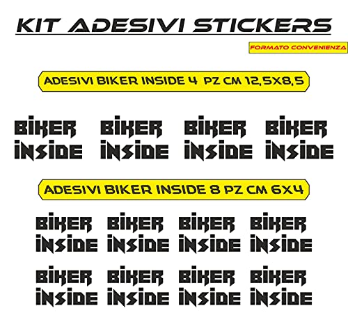 Adesivi BIKER INSIDE moto stickers Casco Scooter Motociclo vinile Tuning COD.M0012 a €14.99 solo da DualColorStampe