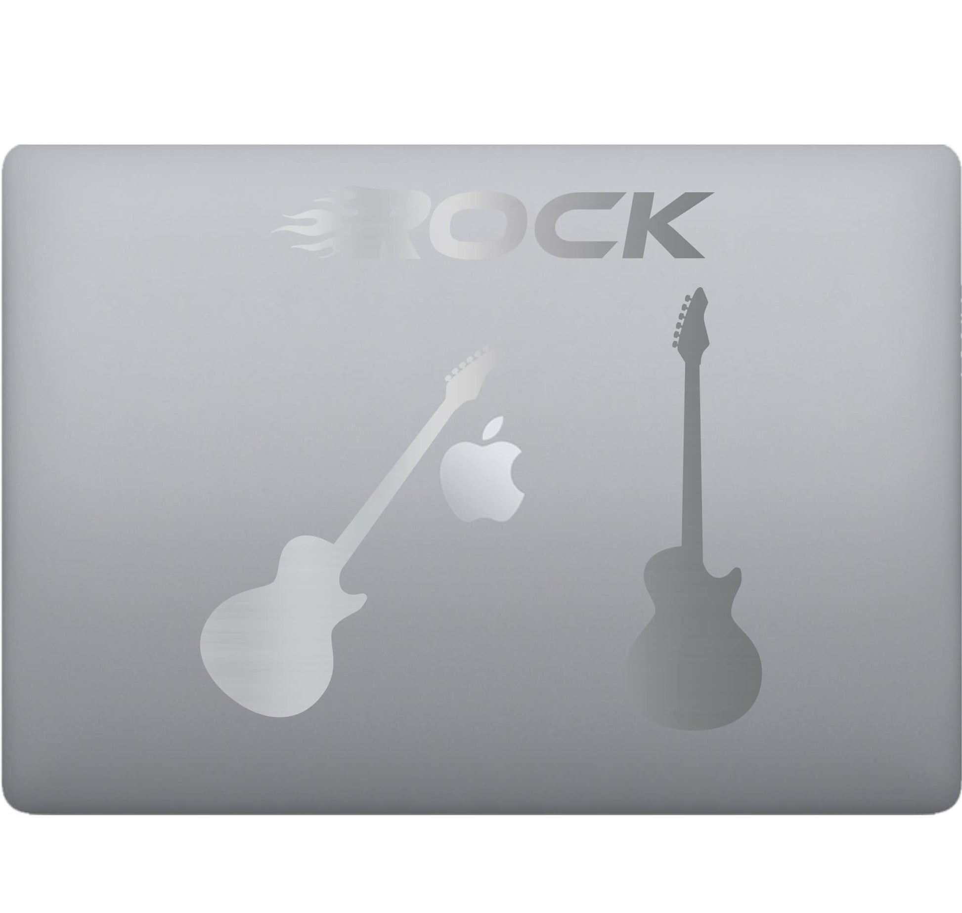 Adesivo Rock GUITAR-CHITARRA decalcomania vinile tablet computer , macbook , decalcomania arte mela -Vinile colore a scelta COD.P0058 a €10.99 solo da DualColorStampe