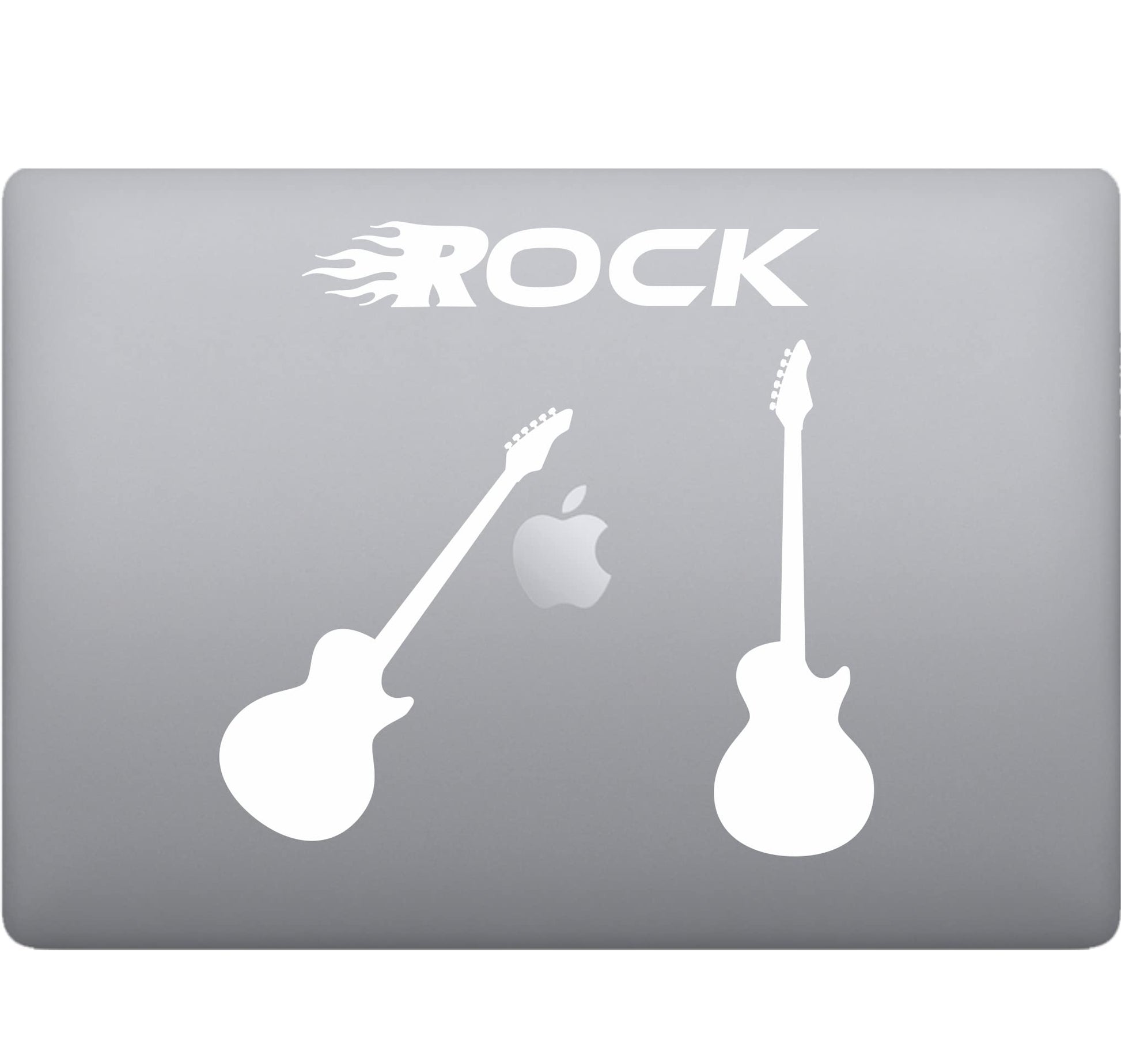 Adesivo Rock GUITAR-CHITARRA decalcomania vinile tablet computer , macbook , decalcomania arte mela -Vinile colore a scelta COD.P0058 a €10.99 solo da DualColorStampe