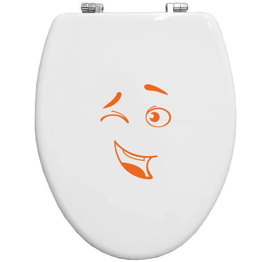 Adesivi SMILE Per Toilette Divertenti Sticker WC Simpatici Per Coperchio Del WC Per Bagno Wc Decor -Colore a scelta COD.I0074 a €10.99 solo da DualColorStampe