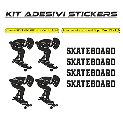 Adesivo SKATEBOARD SPORT passione stickers porta camera finestra Oggettistica Per La Casa Vinile Adesivi Rimovibili camera ragazzo COD.I0038 a €9.99 solo da DualColorStampe