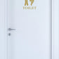 Adesivo Toilette OMINI DIVERTENTI decorazione per porta bagno ristorante water sanitari COD. I0012 a €12.99 solo da DualColorStampe