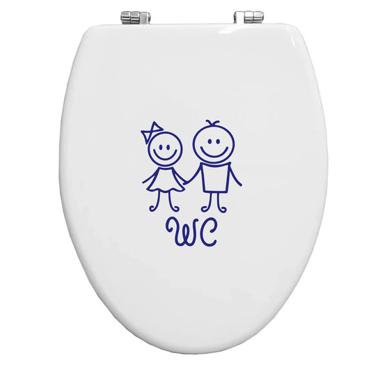 Adesivi OMINI Per Toilette Divertenti Sticker WC Simpatici Per Coperchio Del WC Per Bagno interruttore -Colore a scelta COD.I0075(BLU 49) a €10.99 solo da DualColorStampe