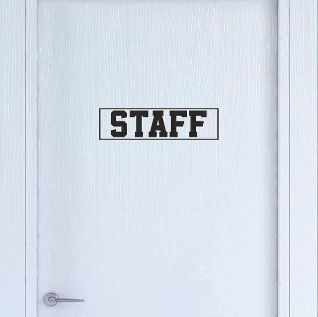 Adesivo "STAFF " Sticker porta stanza privata per il personale in Pellicola Adesiva PVC COD.I0031 a €9.99 solo da DualColorStampe