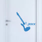 Adesivo Chitarra per porta camera vetro finestra armadio stickers guitar COD.I0035 a €9.99 solo da DualColorStampe
