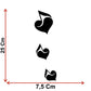 DualColorStampe Adesivi note musicali cuori per chitarra classica acustica elettrica basso accessori per chitarra - X0015 a €13.99 solo da DualColorStampe