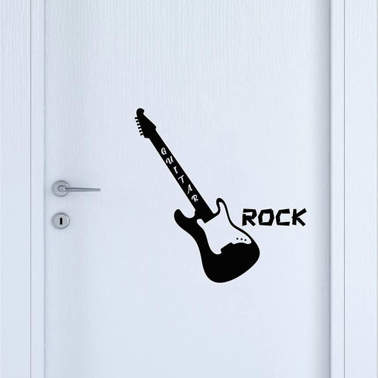 Adesivo Chitarra per porta camera vetro finestra armadio stickers guitar COD.I0035 a €9.99 solo da DualColorStampe