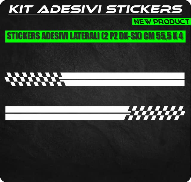 DualColorStampe Adesivi Compatibili con Mini Cooper Sticker striscia fiancata laterale DX-SX COD.0168 a €9.99 solo da DualColorStampe