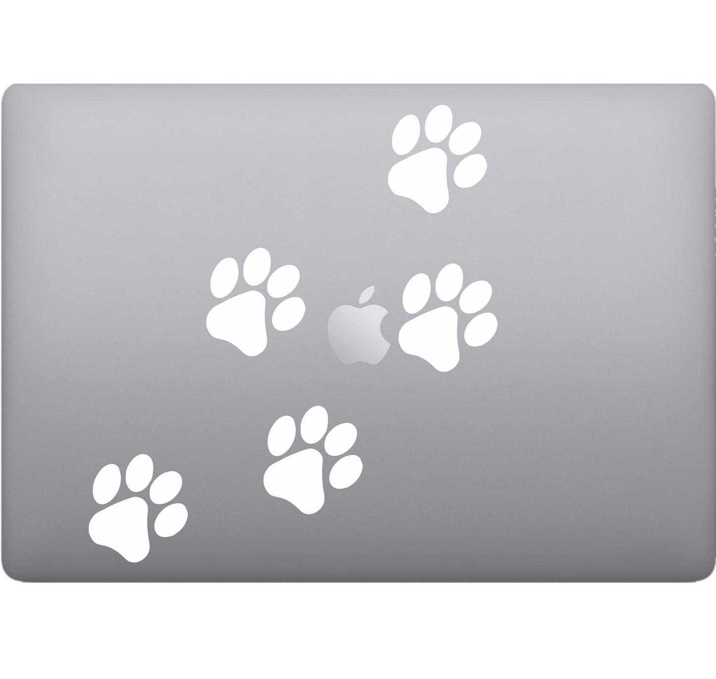 Adesivo impronte cane-gatto per pc computer tablet(4 pz) Laptop Sticker Decalcomania decalcomania arte mela -Vinile colore a scelta COD.P0022 a €9.99 solo da DualColorStampe