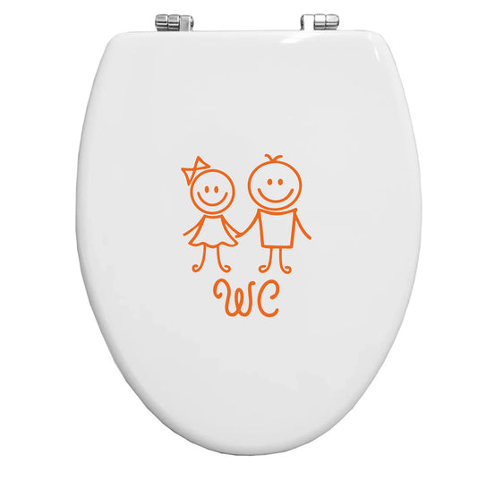 Adesivi OMINI Per Toilette Divertenti Sticker WC Simpatici Per Coperchio Del WC Per Bagno interruttore -Colore a scelta COD.I0075 a €10.99 solo da DualColorStampe
