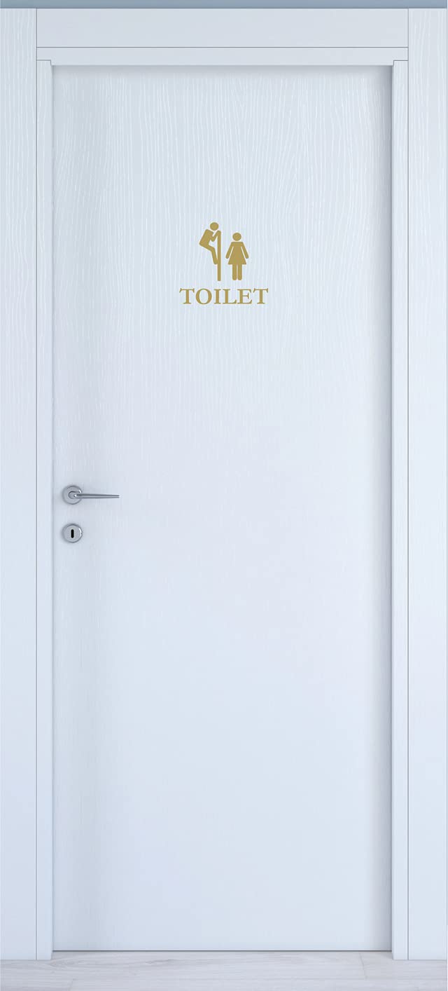 Adesivo Toilette OMINI DIVERTENTI decorazione per porta bagno ristorante water sanitari COD. I0013 a €12.99 solo da DualColorStampe