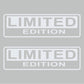 DualColorStampe 2x Adesivi in vinile "Limited Edition" per auto, finestra pc computer Cofano camper vetri C.0255 a €5.00 solo da DualColorStampe