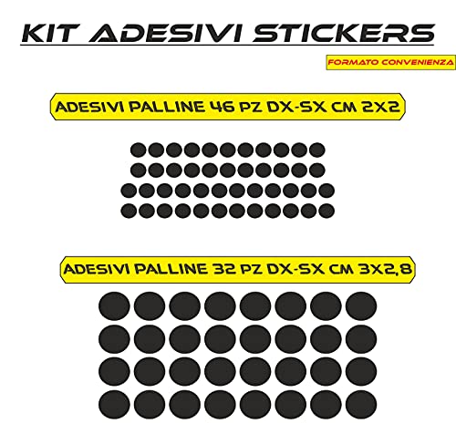 Adesivi casco palline- decorazione per scooter casco auto moto stickers COD.C0010 a €9.99 solo da DualColorStampe