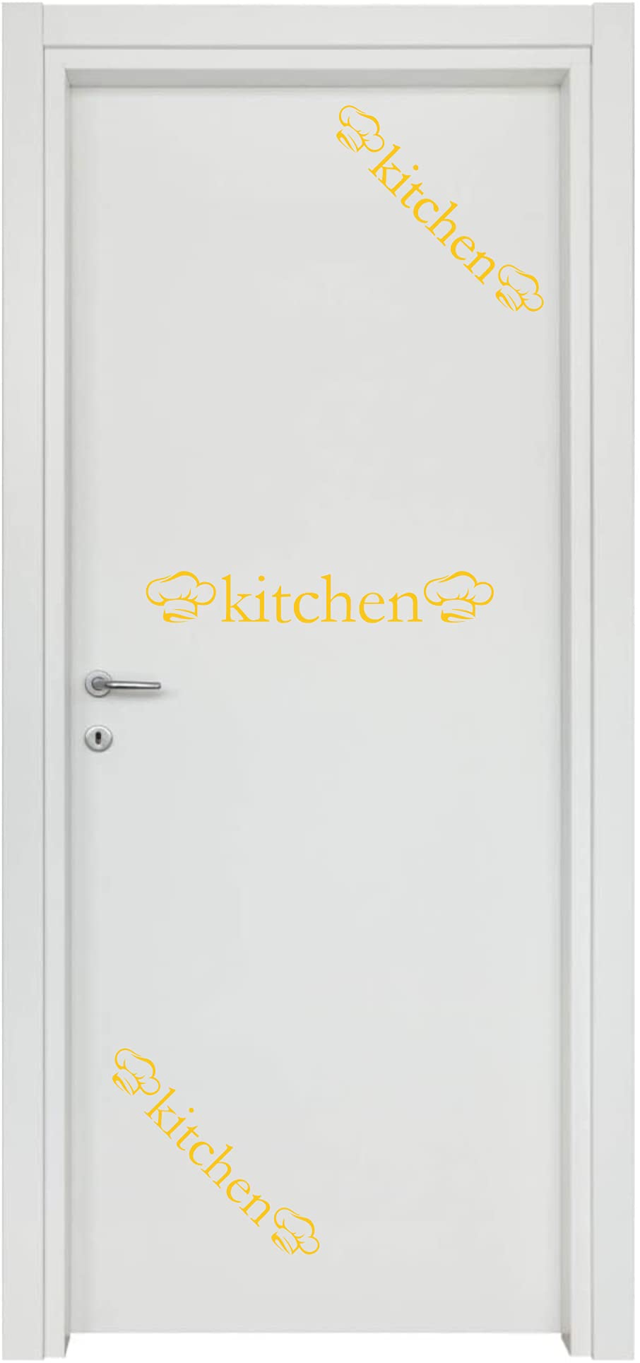 Adesivi per cucina chef porta ingresso home arredamento stickers casa COD.I0006 a €13.99 solo da DualColorStampe