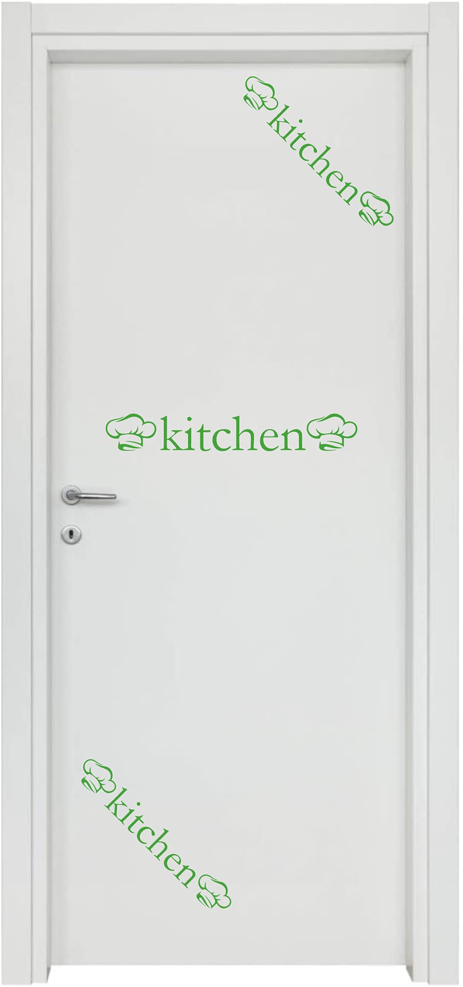 Adesivi per cucina chef porta ingresso home arredamento stickers casa COD.I0006 a €13.99 solo da DualColorStampe