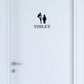 Adesivo Toilette OMINI DIVERTENTI decorazione per porta bagno ristorante water sanitari COD. I0013 a €12.99 solo da DualColorStampe