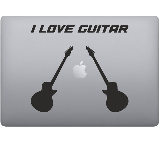 Adesivo GUITAR-CHITARRA decalcomania vinile tablet computer , macbook , decalcomania arte mela -Vinile colore a scelta COD.P0057 a €10.99 solo da DualColorStampe