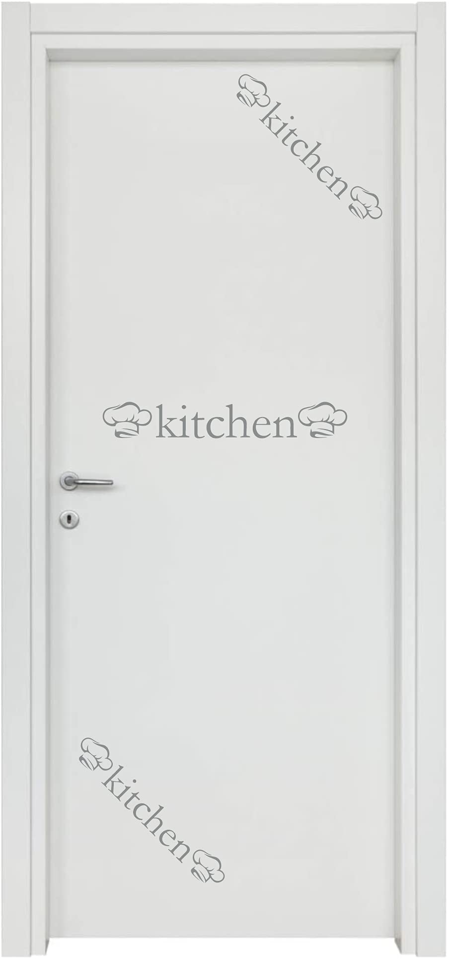 Adesivi per cucina chef porta ingresso home arredamento stickers casa COD.I0006 a €13.99 solo da DualColorStampe