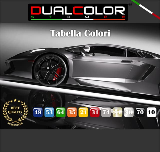 DualColorStampe Adesivi per Specchietti Retrovisori universali Car Stripes Strisce Design Confezione da 6 unità per Auto accessori auto stickers COD.0232 a €9.90 solo da DualColorStampe