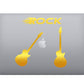 Adesivo Rock GUITAR-CHITARRA decalcomania vinile tablet computer , macbook , decalcomania arte mela -Vinile colore a scelta COD.P0058 a €10.99 solo da DualColorStampe